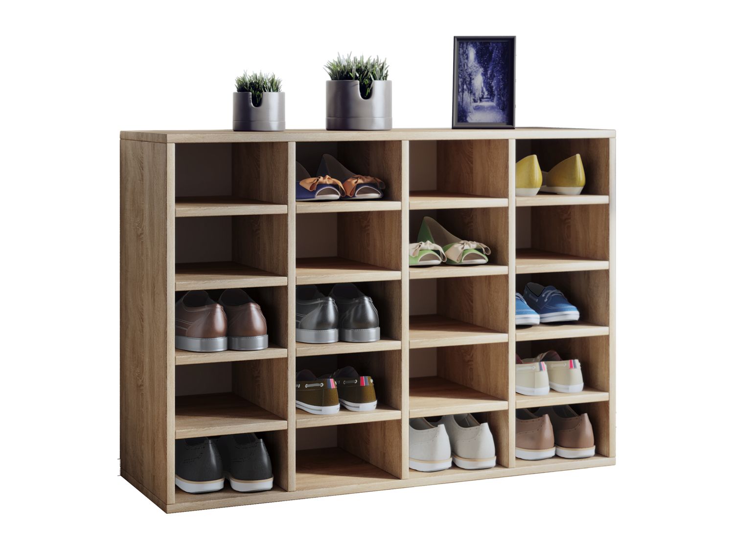VCM Schoenenkast Hinsol (sonoma eik, L) (4051814377501)
