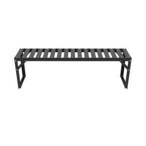VITAVIA Aluminium tafelblad, 121 x 28 x 39 cm, zwart (5703774302022)