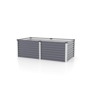 Vitavia Metalen hoge kweekbak Meta - 63 of 86 cm hoogte (630, graniet/alu) (4005717206031)