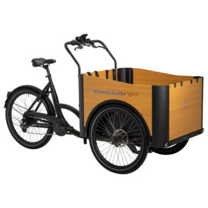 Zündapp Elektrische bakfiets (Zwart/bruin) (4260582295355)