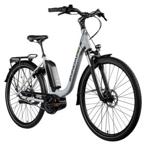 Zündapp Elektrische fiets City X300 (zilver/geel) (4260582294396)