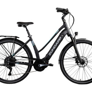 Zündapp Elektrische fiets Trekking X500 of X400 (Dames X400, Zwart/turquoise) (4260582294433)