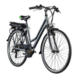 Zündapp Elektrische fiets Z802 700c 28" (Dames, Grijs/groen) (4260582291319)