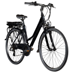 Zündapp Elektrische fiets Z802 700c 28" (Dames, Zwart/grijs) (4260582293696)