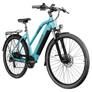 Zündapp Elektrische fiets trekking Z810 700c (Dames, Turquoise blauw) (4255676606513)