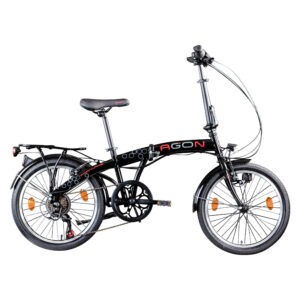 Zündapp Vouwfiets Parklane (Zwart/rood) (4250845938624)