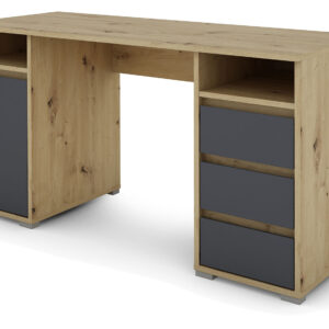 byLIVING Bureau Lobo (Ambachtelijk eiken/antraciet) (4251942206395)