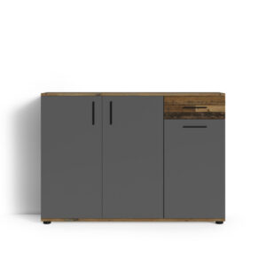 byLIVING Ladekast Jakob (Antraciet/oud hout) (4251942206807)