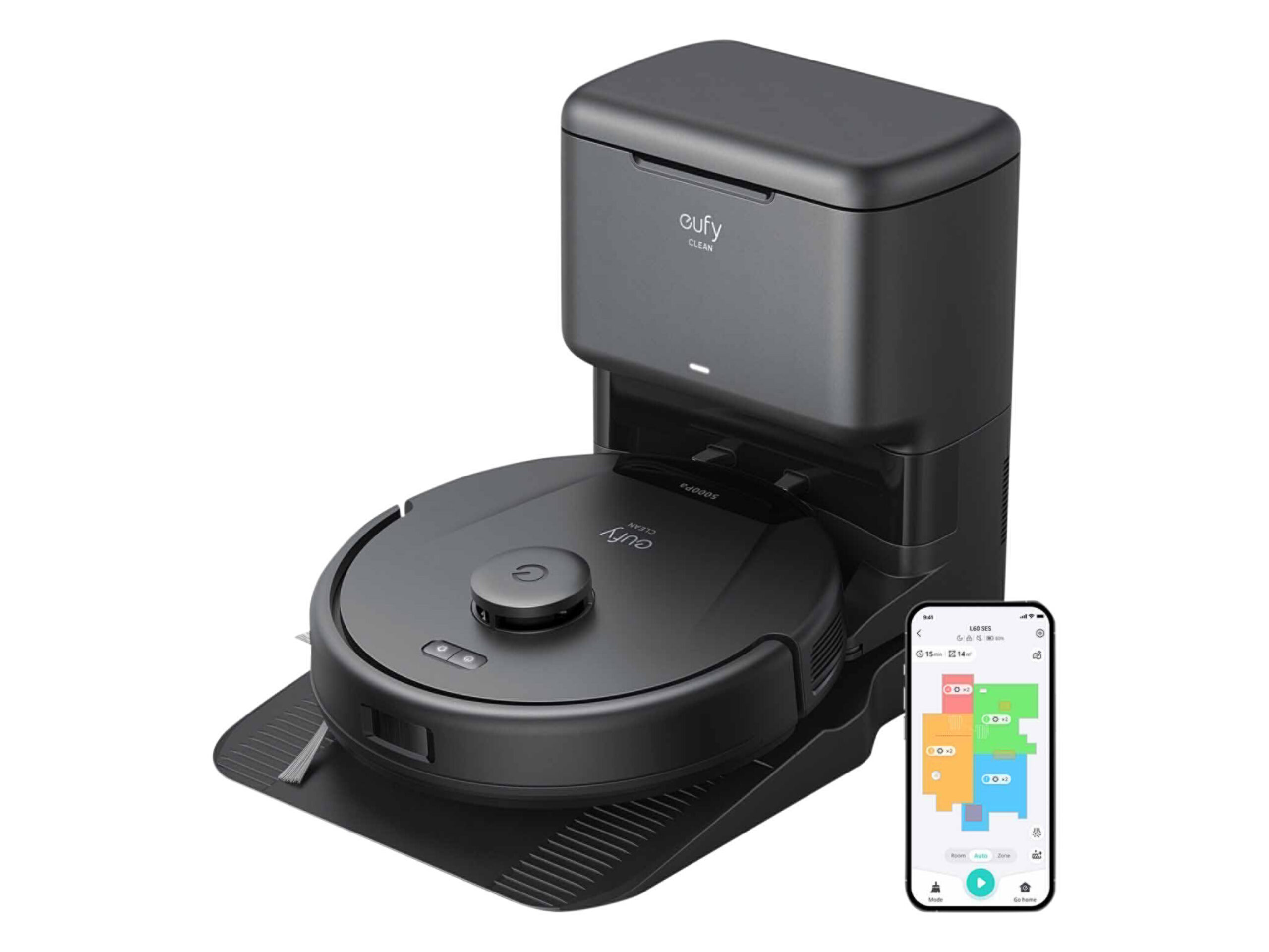 eufy Robotstofzuiger met dweilfunctie Clean L60 Hybrid (Robotstofzuiger) (0194644178116)