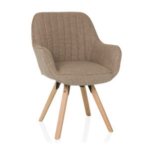 hjh LIVING Draaibare eetkamerstoel Scandi Soft (Beige) (4064323045229)