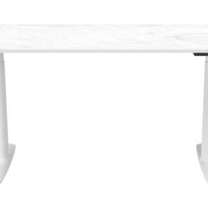 hjh OFFICE Elektrisch verstelbaar bureau Stand (Pro, wit marmer) (4064323038306)