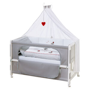 roba Babybed Room Bed 60 x 120 cm (Adam & uil, Wit) (4005317275307)