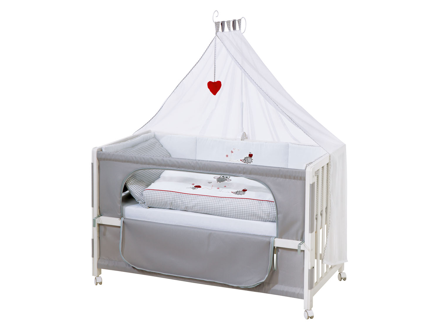 roba Babybed Room Bed 60 x 120 cm (Adam & uil, Wit) (4005317275307)