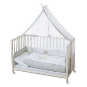 roba Babybed Room Bed 60 x 120 cm (Hartenbreker beer, Wit) (4005317254838)