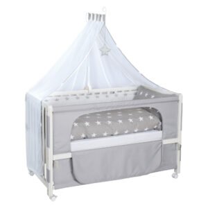 roba Babybed Room Bed 60 x 120 cm (Little stars, Wit) (4005317301082)