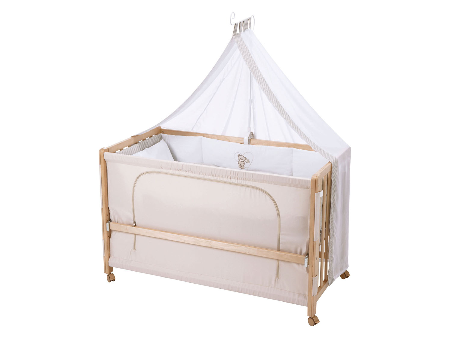 roba Babybed Room Bed 60 x 120 cm (Love beer, Naturel) (4005317255392)