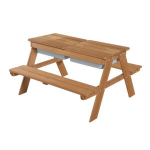 roba Kinder picknicktafel (met speelbakken, Teak gekleurd) (4005317316109)