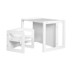 roba Kindertafel met stoel Montessori 3-in-1 (Wit) (4005317335537)