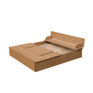 roba Zandbak met opklapbare zitbank (Teak) (4005317316260)