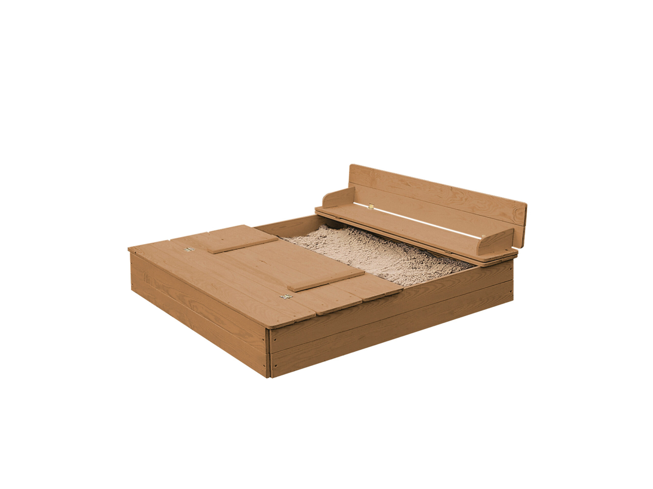 roba Zandbak met opklapbare zitbank (Teak) (4005317316260)