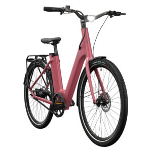 CRIVIT Urban elektrische fiets 3.0 Y riemaandrijving (Berry Blush) (4052916231746)