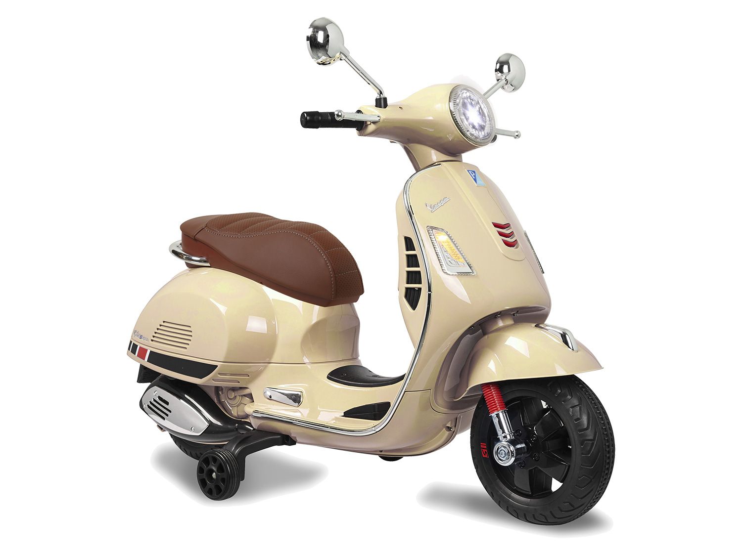 JAMARA Elektrische Vespa kinderscooter Ride On (Beige) (4042774455644)