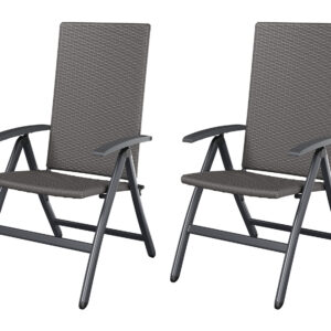 LIVARNO HOME 2 standenstoelen Valencia grijs (4055334593397)