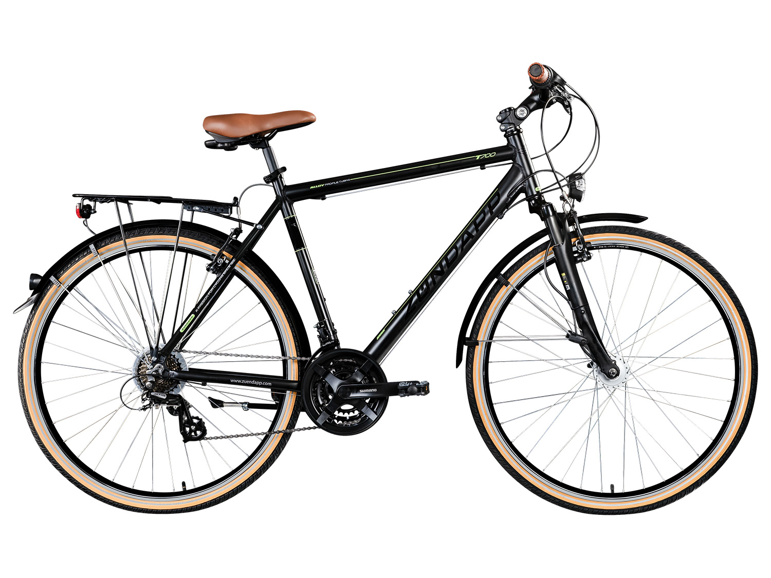 Zündapp Trekkingfiets T700 (Dames, Zwart, RH 50 cm) (4260582293535)