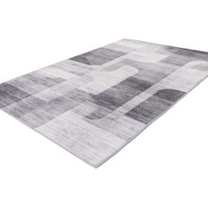 KAYOOM Vloerkleed Bluster 225, laagpolig (Zilver, 160 x 230 cm) (4063074917724)