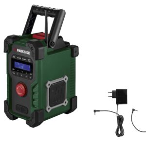 PARKSIDE Accu-bouwradio 12 V, 20 V of netstroom, zonder accu en lader (4054599393575)