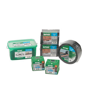 SPAX Terrasschroeven set, 5 x 60 mm, voor 6 m² terrassen, RVS (4003530269776)