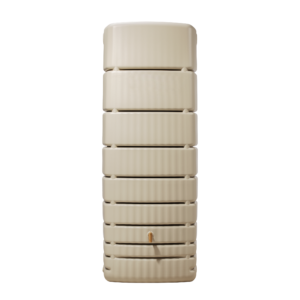 4RAIN Regenton Slim, 650 L, inclusief aftapkraan (zandbeige) (4023122154501)