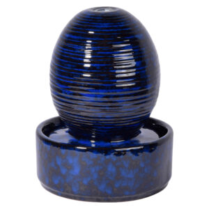 DOBAR Kamerfontein bol met pomp, blauw (4055894964217)