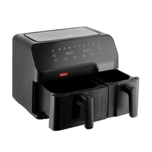 BODUM MELIOR Airfryer L 12331-01EURO, 2 vakken, 5,1 l en 3,2 l, 2700 W. (0699965652814)