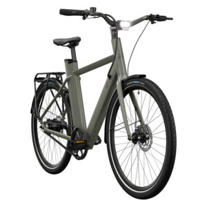 CRIVIT E-Bike Urban X.3 GATES Riemenantrieb, 27,5 Zoll (Olive Green) (4052916232637)