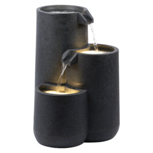 DOBAR Tuinbrun Brahma, 3-traps met LED. (4055894961056)