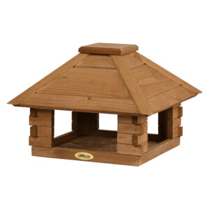 DOBAR Vogelhuisje blokhut, houten dak (4055894453063)