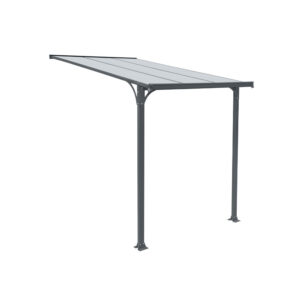 HOME DELUXE Voordeur luifel CUBIS, verschillende maten. (M 222 x 150 cm, Antraciet) (4058166262127)