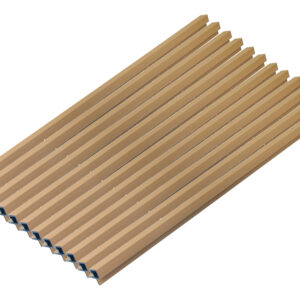 HOME DELUXE WPC hoekprofiel SANO, voor gevelbekleding "DUVAR" (12-delige set, Teak) (4058166425461)
