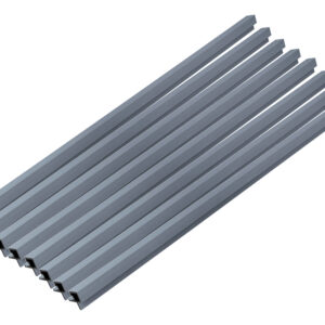 HOME DELUXE WPC hoekprofiel SANO, voor gevelbekleding "DUVAR" (8-delige set, Lichtgrijs) (4058166425478)