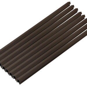 HOME DELUXE WPC hoekprofiel SANO, voor gevelbekleding "DUVAR" (8-delige set, Notenhout) (4058166425485)