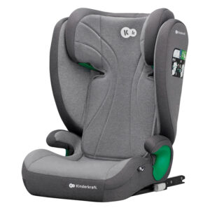 KINDERKRAFT IsoFix autostoel JUNIOR FIX 2, 3,5-12 jaar, 100-150 cm (Raket Grijs) (5902533921577)