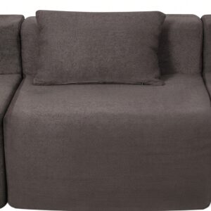 LIVARNO Modulaire bank set, grijs, 3-delig, middenelement en hoekelementen (4054599554068)