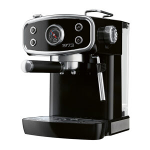SILVERCREST Piston koffiemachine, 20 bar, met stoompijpje, zwart, retro (4054599404400)