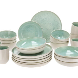 SILVERCREST Servies-set Porto, 24-delig. (Groen) (4054599285153)