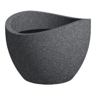 Scheurich bloempot Wave Globe (Zwart graniet, Ø 60 cm, Hoogte 45 cm) (4033083250617)